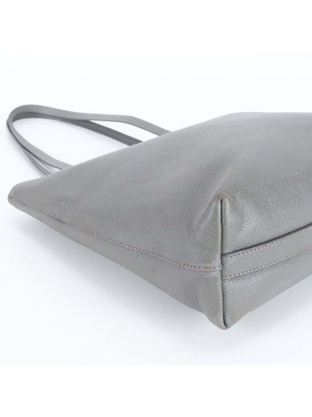 ★SOLD★ Prada Saffiano Leather Triangle Logo Tote Shoulder Rbe - Picture 6 of 8